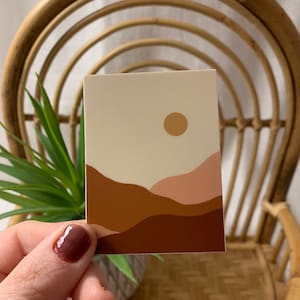 Boho Desert | Vinyl Sticker | Waterproof Sticker