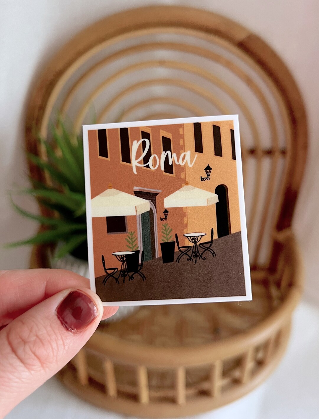Sticker Roma Rome Sticker, Rome, Roma, Italy Sticker, Italian Sticker, Vinyl Sticker ...