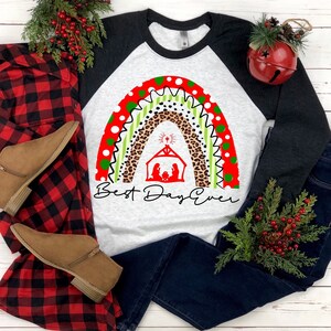Camiseta de mujer Feliz Navidad, camiseta con foto navideña, camiseta navideña, camiseta de mujer, camiseta navideña de mamá, camiseta de Jesús