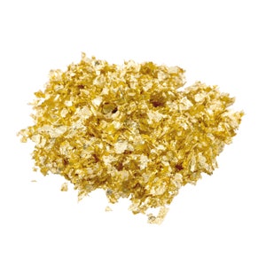Edible Gold Flakes for Garnish and Food Decoration