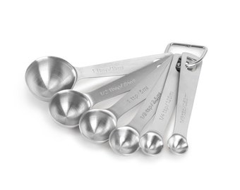 6 Piece Measuring Spoon Set | 6 Piece Stainless Steel Measuring Spoon Set For Cooking and Baking