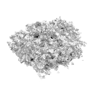 Silver Flakes, Edible Silver Flakes for Cake, Baking and Food Garnishment