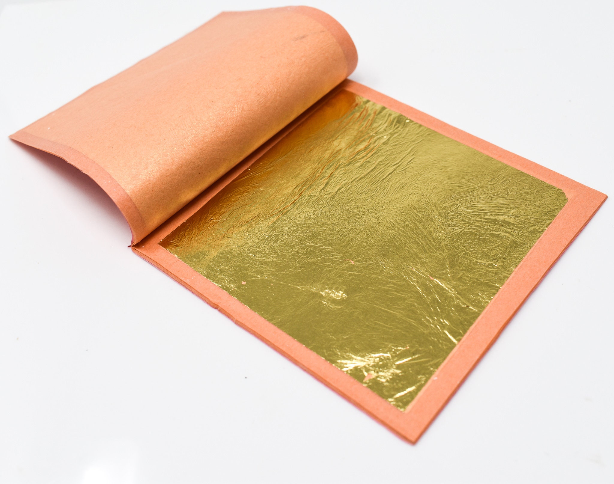 100 Pcs 24K Pure Gold Leaf , Foil for Nail Art Gilding 1.18 X 1.18 