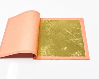 Edible Gold Leaf Sheets | Loose Leaf 24 Karat Edible Gold 25 Sheets