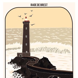 Mapa A5, Faro de la UNMIT. Serie "Faros bretones"