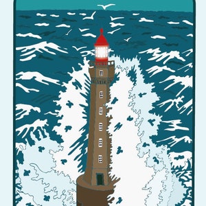 Carte A5 LA JUMENT, serie "Phares bretons"
