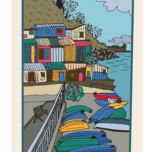 Carte verticale, Cabanes de pêcheurs, Série "Brest"