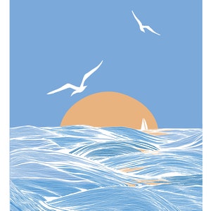 Carte A5, FINISTERRAE. Serie Bretagne