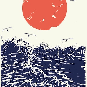 Carte A5, OCEAN BLUE, Série "appel du large"