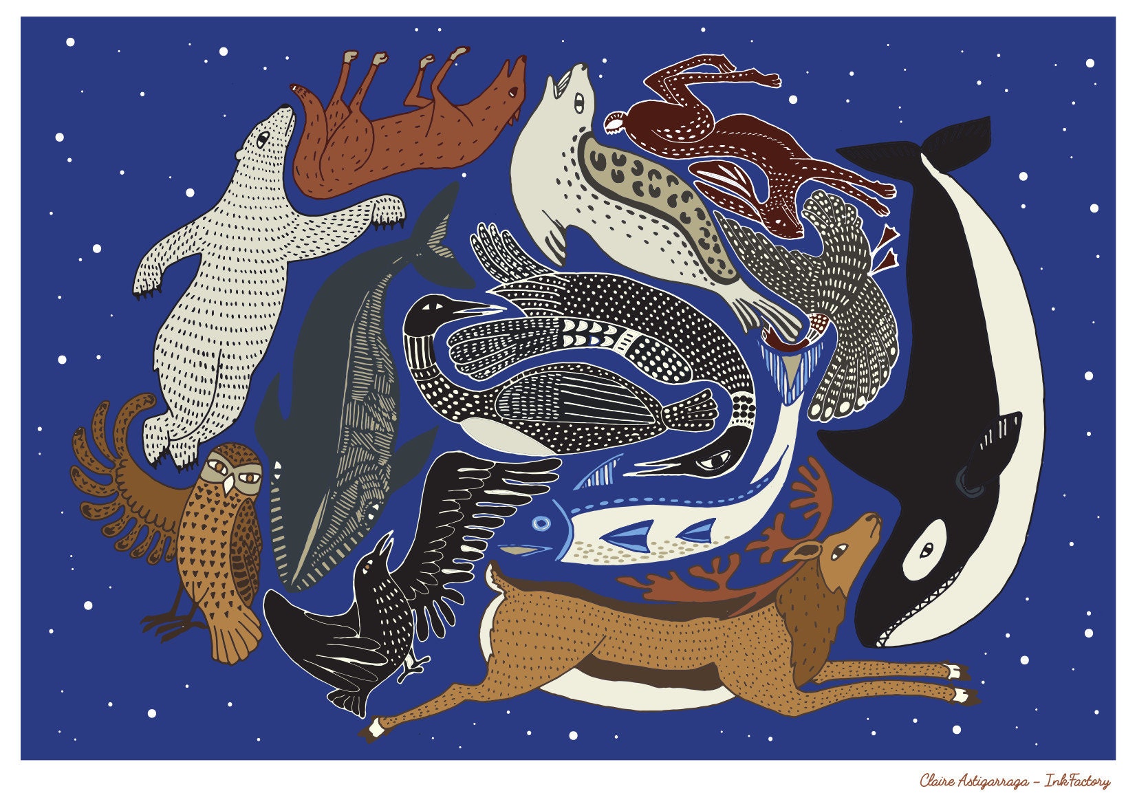 Inuit Animal Paintings