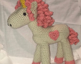 Unicorn Doll Crochet Amigurumi Handmade
