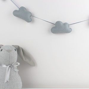 Cloud garland playroom decor Nordic nursery decoration cloud room decoration image 2