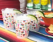 Mexican Embroidery Otomi Frosted Roadie Cup (10 Pack)