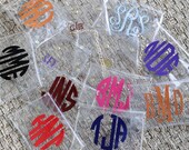 Clear Stadium Crossbody Purse with Monogram