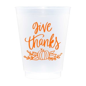 Thanksgiving Frosted Roadie Cup 10 Pack {Give Thanks}
