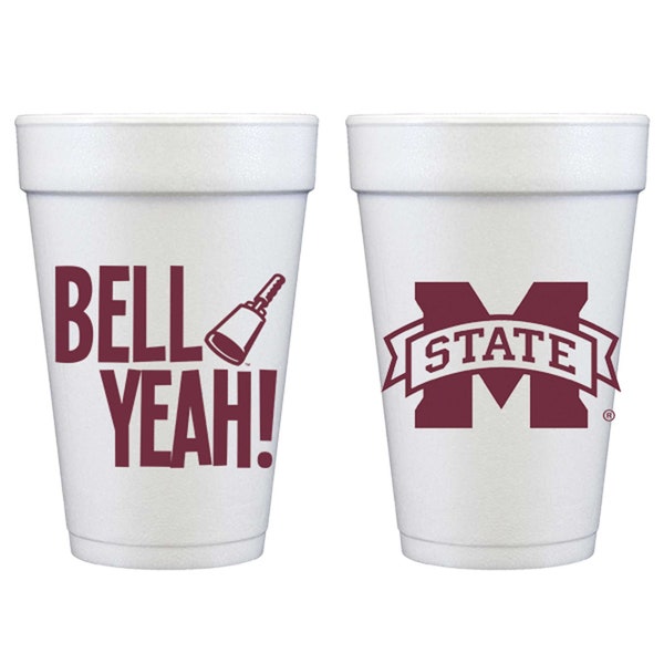 Mississippi State University Bell Ouais ! {Lot de 10 gobelets en polystyrène}