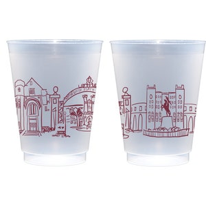 Florida State University Campus Skyline {Confezione da 10 tazze glassate}