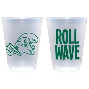 Tulane University Green Wave  Frosted Roadie Cup 10 Pack