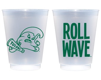 Tulane University Green Wave  Frosted Roadie Cup 10 Pack