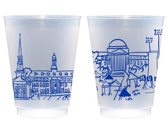 Southern Methodist University Campus Landmarks Shatterproof Roadie Cup 10 Pack