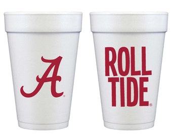 University of Alabama/Roll Tide {Styrofoam Cup 10 Pack}