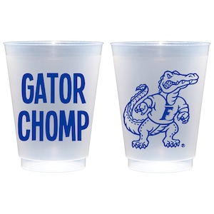 Logo dell'Università della Florida/Gator Chomp Frosted Roadie Cup Confezione da 10