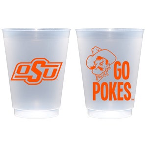 Onbreekbare Roadie-beker met 10 markeringen op de Oklahoma State University Campus