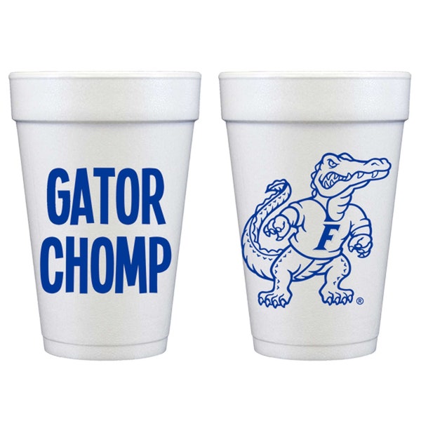 University of Florida Logo/Gator Chomp-{Styrofoam Cup 10 Pack}