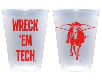 Texas Tech University - Masked Rider/Wreck 'Em Tech {Frosted Cup 10 Pack}