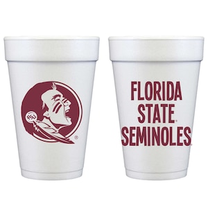 Florida State University Campus Skyline Foam Cup Confezione da 10 - Tallahassee, Florida