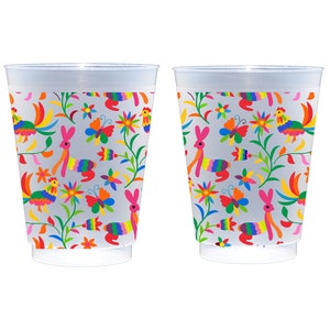 Mexican Embroidery Otomi  Frosted Roadie Cup (10 Pack)