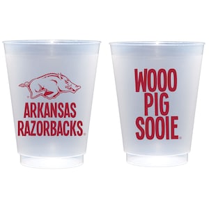 University of Arkansas Razorback/Wooo Pig Sooie Frosted Roadie Cup (10 pack)