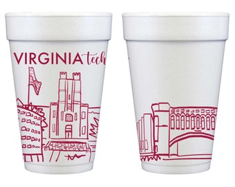 Virginia Tech University - Campus Skyline {Frigolumenmugg 10-pack}