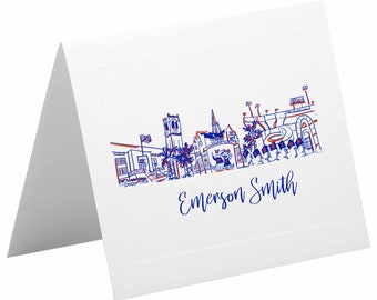 Juego de papelería con tarjetas plegables personalizadas {Lugares de interés del campus de la Universidad de Florida: Gainesville, Florida}