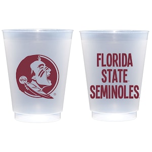 Florida State University Seminole {Confezione da 10 bicchieri glassati}