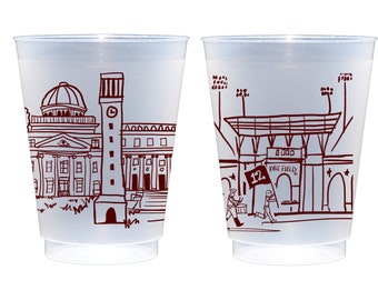 Texas A&M University Campus Landmarks Shatterproof Roadie Cup 10 Pack