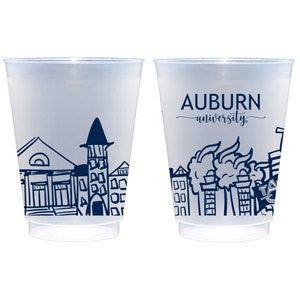 Auburn University Campus Landmarks Frosted Roadie Cup 10 Pack