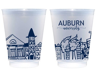 Auburn University Campus Landmarks Frosted Roadie Cup 10 Pack