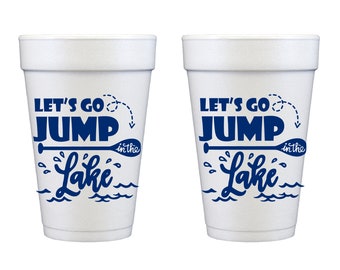 Styrofoam Cup 10 Pack {Let's Go Jump in the Lake}