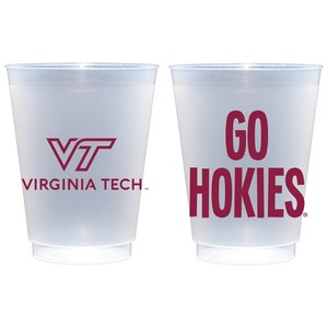 Virginia Tech  University - GO HOKIES {Frosted Roadie Cup 10 Pack}