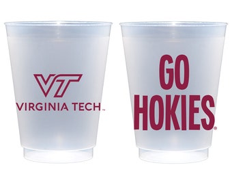 Virginia Tech University - GO HOKIES {Frosted Roadie Cup 10-pack}