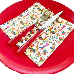 Mexican Embroidery Otomi Napkin Pack (20 Pack)
