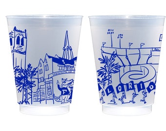 University of Florida Campus Skyline Frosted Roadie Cup 10 Pack