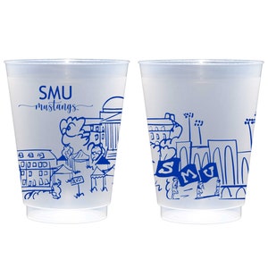 Pacote com 10 unidades da Southern Methodist University Campus Marcos inquebráveis da Roadie Cup