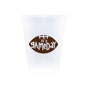 Football Tailgate - It&#39;s Gameday {Frosted Shatterproof Cup 10 Pack}