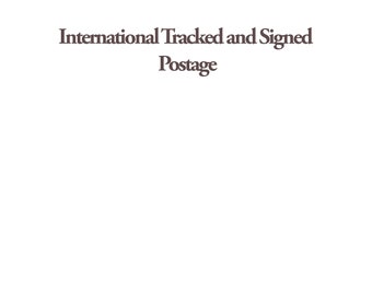 International Tracked and Signed Postage