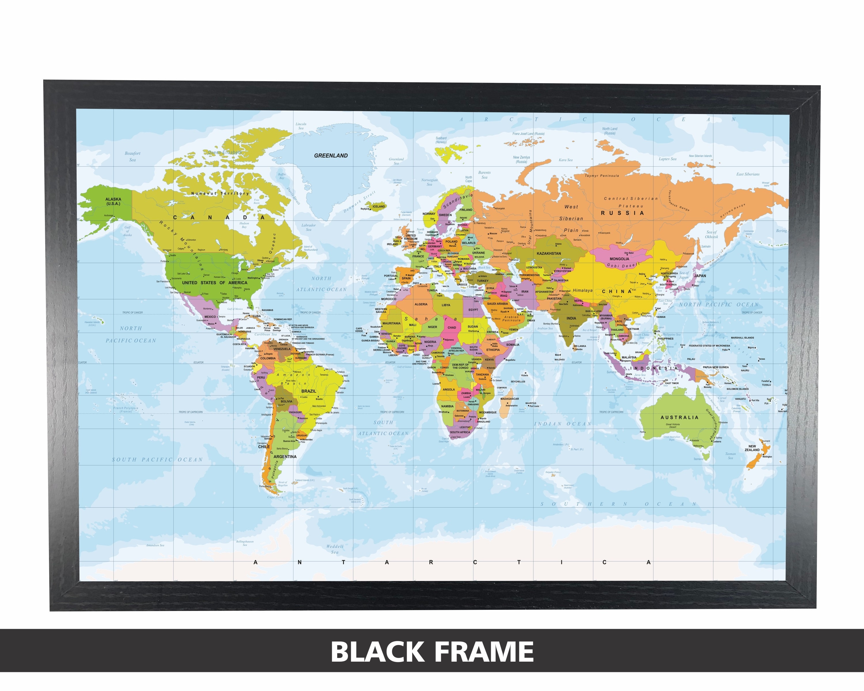 Pushpin World Map | 36