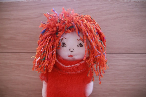 red head rag doll