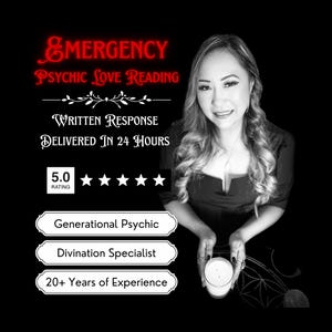 Emergency Psychic Love Reading by Professional Psychic | One Question | 24 Hours | No Tools Reading | Urgent Love Answers | Love Psychic