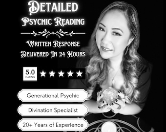 Detailed Psychic Reading by Professional Psychic | One Question | 24 Hours | In-Depth Psychic Reading | No Tools Psychic Reading